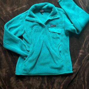 Patagonia Teal Synchilla Snap-T Fleece Pullover